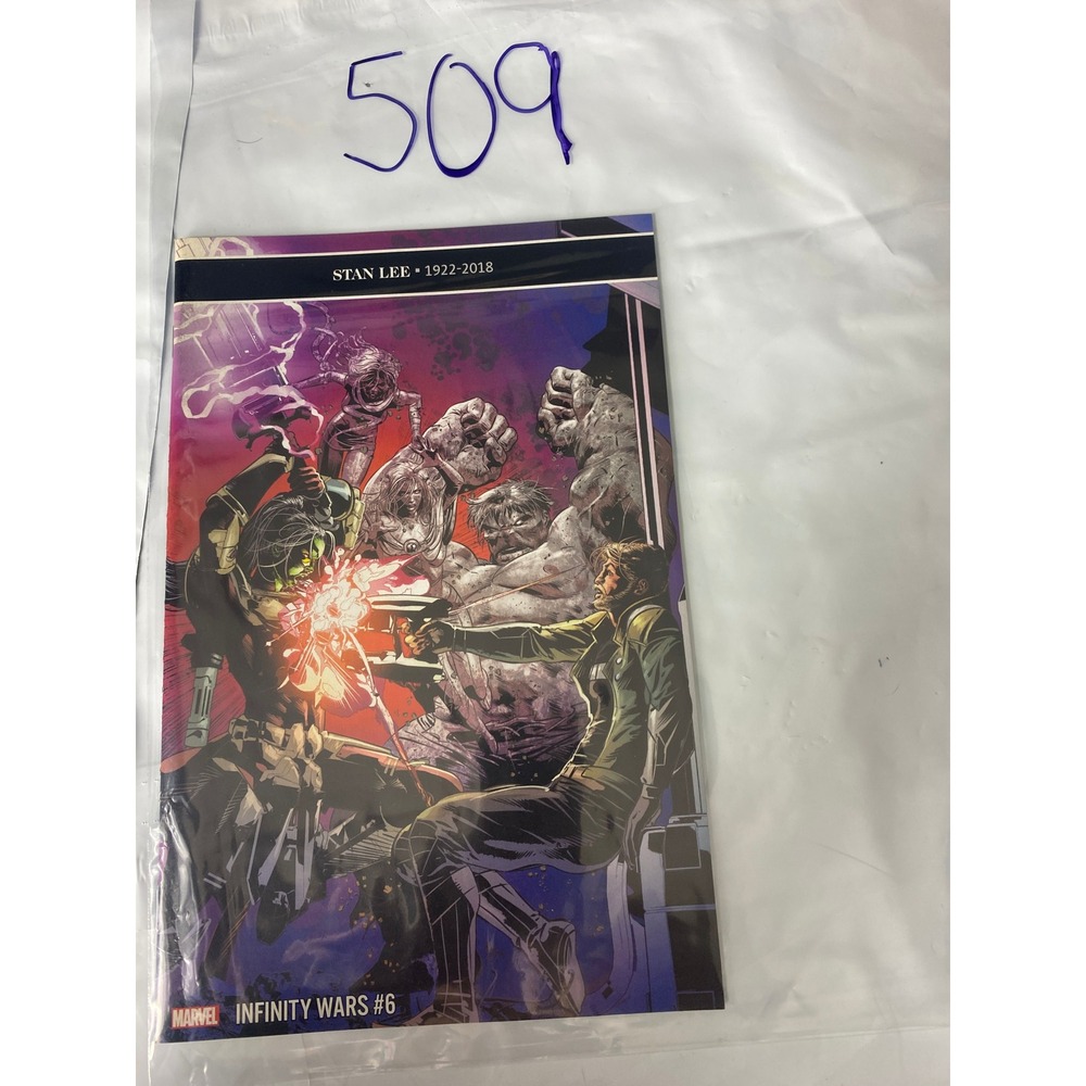 Marvel Infinity Wars 6 Comic‎ Book Stan Lee 1922 2018